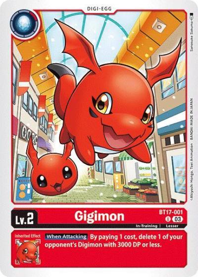 Gigimon BT17-001 U Secret Crisis Digimon card