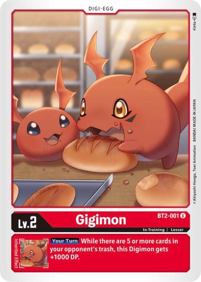 Gigimon BT2-001 U Release Special Booster 1.5 Digimon card