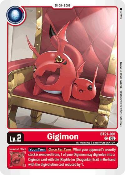Gigimon BT21-001 C World Convergence Digimon card