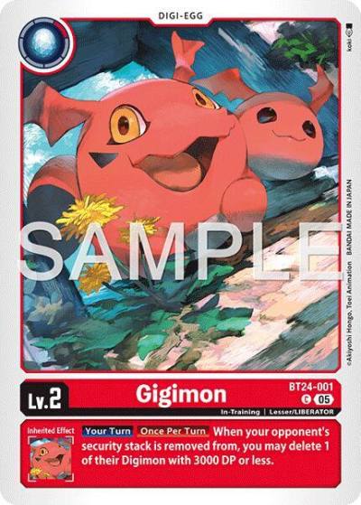 Gigimon BT24-001 C Time Stranger Digimon card