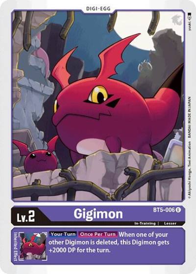 Gigimon BT5-006 U Battle of Omni Digimon card