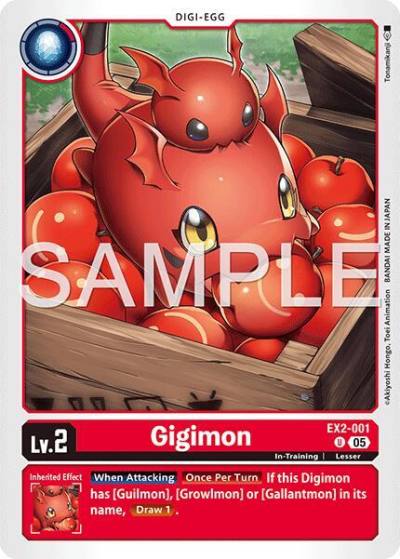 Gigimon Reprint EX2-001 U Advanced Booster Digimon Generation Digimon card