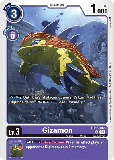 Gizamon BT15-068 C Exceed Apocalypse Digimon card