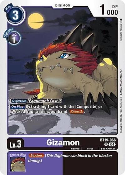 Gizamon BT19-066 U Release Special Booster 2.0 Digimon card