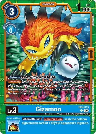 Gizamon EX9-015 C Versus Monsters Digimon card