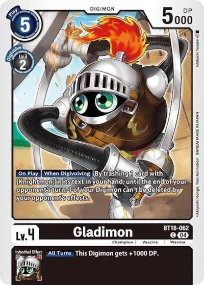 Gladimon BT18-062 C Release Special Booster 2.0 Digimon card
