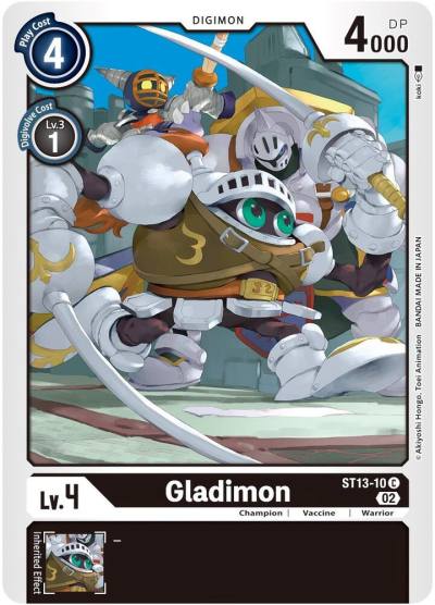 Gladimon ST13-10 C Starter Deck 13: Ragnaloardmon Digimon card
