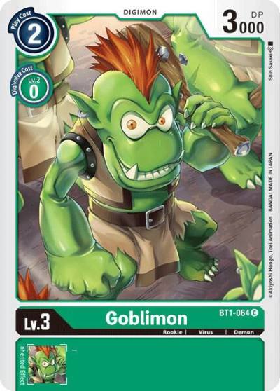 Goblimon BT1-064 C Release Special Booster 1.0 Digimon card