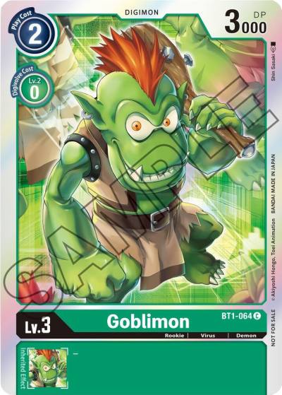 Goblimon Event Pack 1 BT1-064 C Release Special Booster 1.0 Digimon card