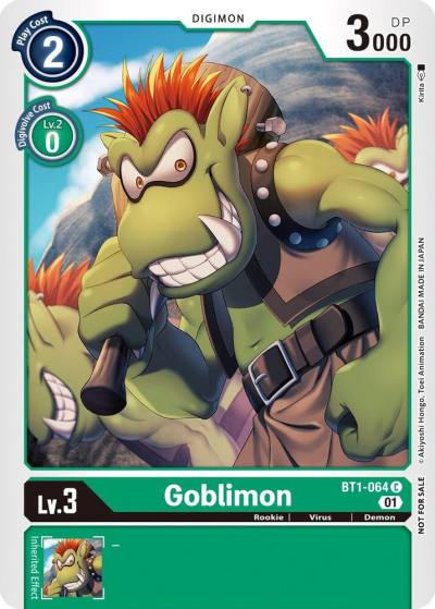Goblimon Winner Pack New Awakening BT1-064 C Release Special Booster 1.0 Digimon card