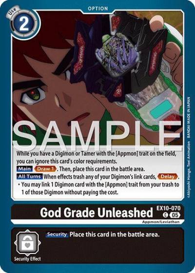 God Grade Unleashed EX10-070 C Sinister Order Digimon card