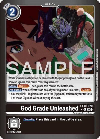 God Grade Unleashed Limited Foil EX10-070 C Sinister Order Digimon card