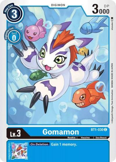 Gomamon BT1-030 C Release Special Booster 1.0 Digimon card