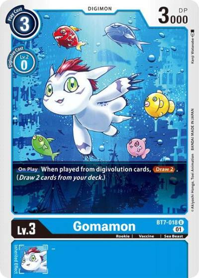Gomamon BT7-018 U Next Adventure Digimon card