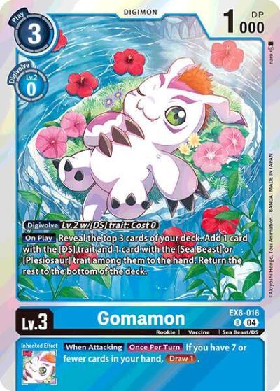 Gomamon EX8-018 R Chain of Liberation Digimon card