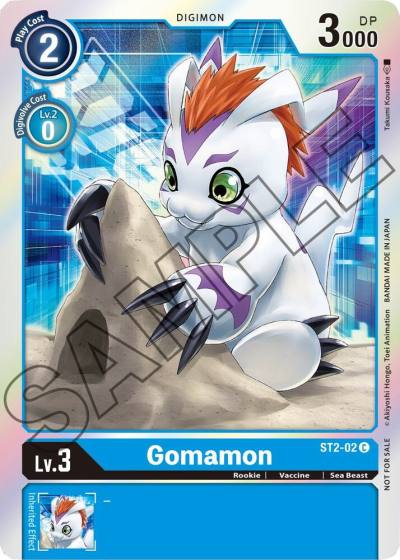 Gomamon Event Pack 1 ST2-02 C Starter Deck 02: Cocytus Blue Digimon card