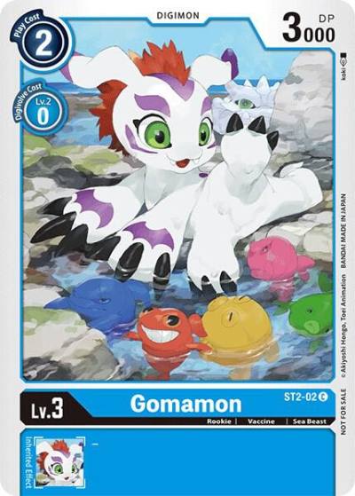 Gomamon Official Tournament Pack Vol3 ST2-02 C Starter Deck 02: Cocytus Blue Digimon card