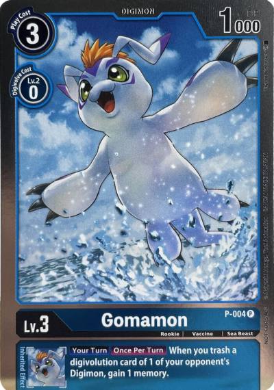 Gomamon P-004 P Digimon Promotion Cards Digimon card