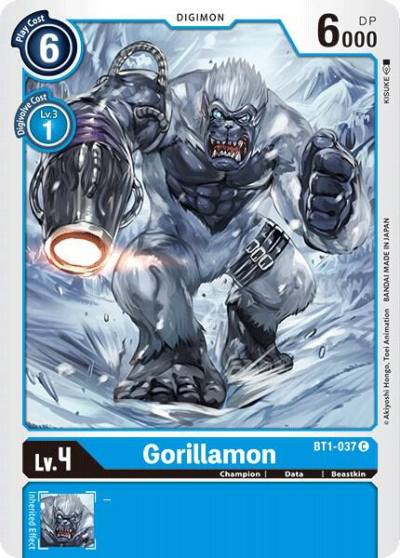 Gorillamon BT1-037 C Release Special Booster 1.0 Digimon card