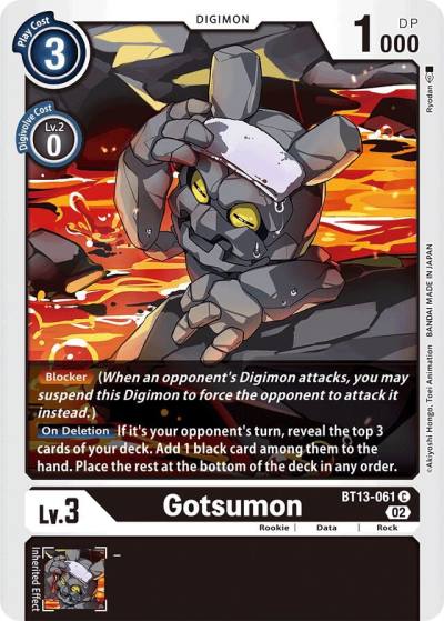 Gotsumon BT13-061 C Versus Royal Knights Digimon card