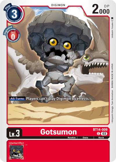 Gotsumon BT14-009 C Blast Ace Digimon card