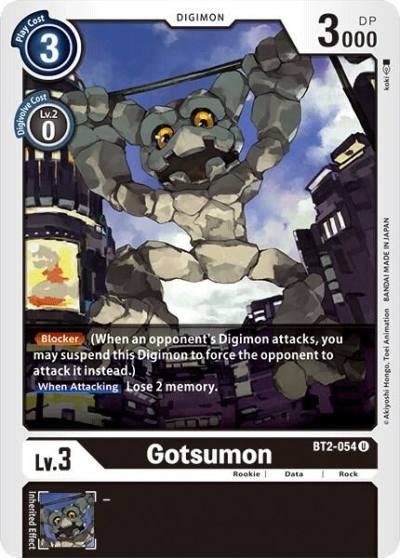 Gotsumon BT2-054 U Release Special Booster 1.0 Digimon card