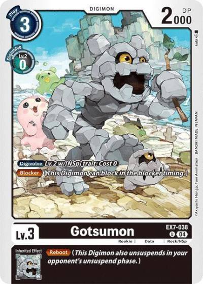 Gotsumon EX7-038 U Digimon LIBERATOR Digimon card