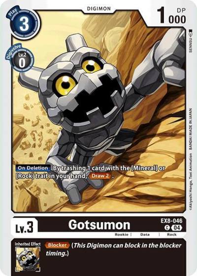 Gotsumon EX8-046 C Chain of Liberation Digimon card