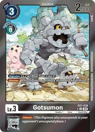 Gotsumon Foil EX7-038 U Digimon LIBERATOR Digimon card