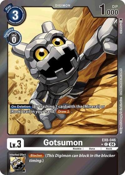 Gotsumon Limited Foil EX8-046 C Chain of Liberation Digimon card