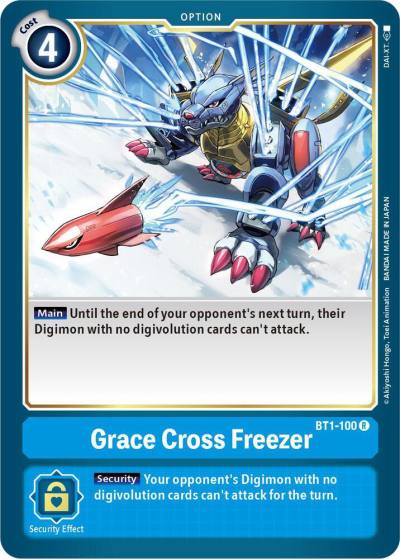 Grace Cross Freezer BT1-100 R Release Special Booster 1.5 Digimon card
