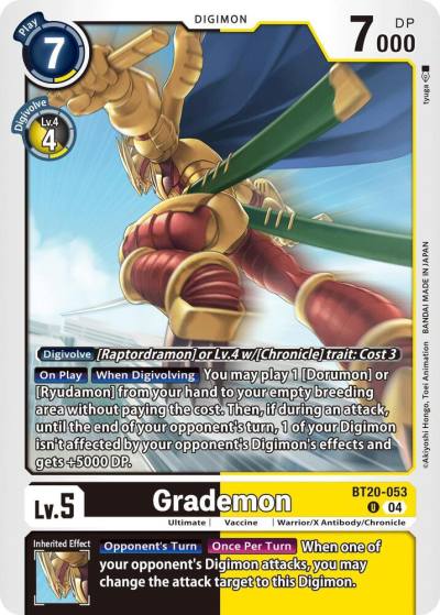 Grademon BT20-053 U Release Special Booster 2.5 Digimon card