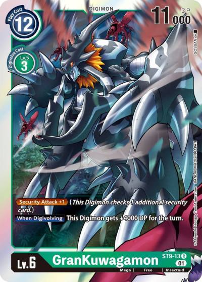 GranKuwagamon ST9-13 R Starter Deck 09: Ultimate Ancient Dragon Digimon card