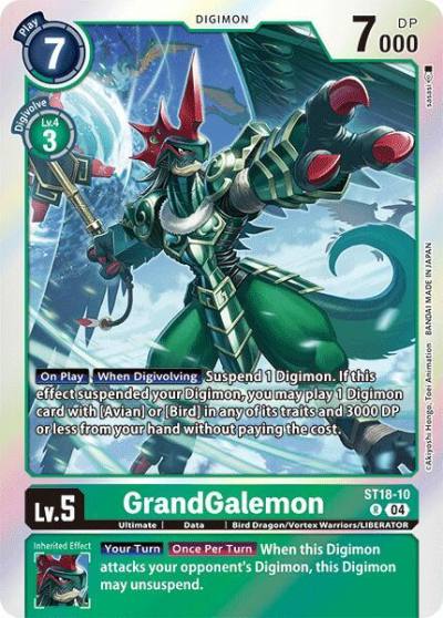 GrandGalemon ST18-10 R Starter Deck 18: Guardian Vortex Digimon card