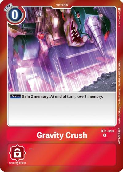 Gravity Crush Event Pack 5 BT1-090 C Release Special Booster 1.0 Digimon card