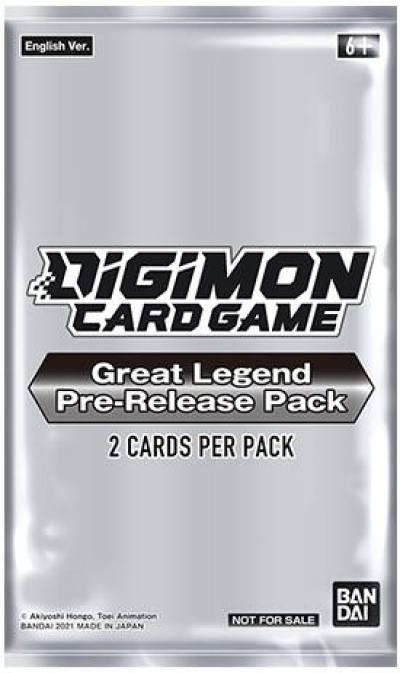 Great Legend Pre Release Pack  Great Legend Pre-Release Cards Digimon card