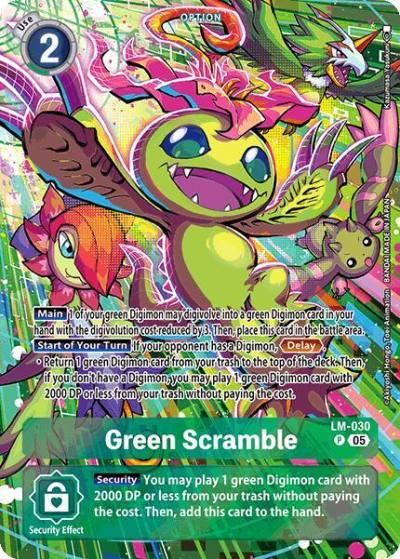 Green Scramble Alternate Art LM-030 P Starter Deck 21: Hero of Hope Digimon card