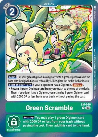 Green Scramble LM-030 P Special Limited Set Digimon card