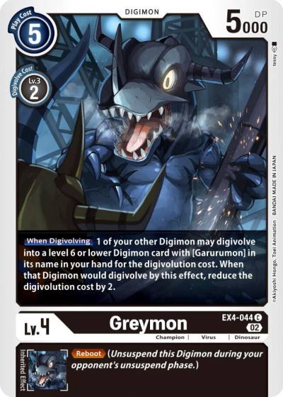 Greymon EX4-044 C Alternative Being Booster Digimon card