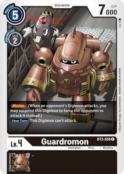 Guardromon BT2-058 C Release Special Booster 1.0 Digimon card