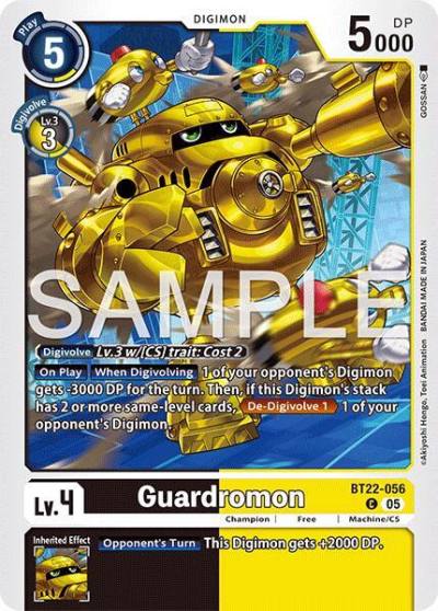 Guardromon BT22-056 C Cyber Eden Digimon card