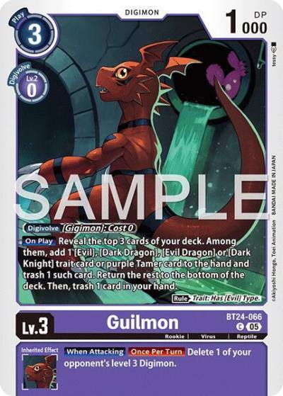 Guilmon BT24-066 C Time Stranger Digimon card