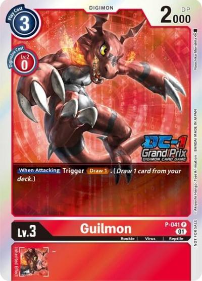 Guilmon DC 1 2022 Stamped P-041 P Digimon Promotion Cards Digimon card