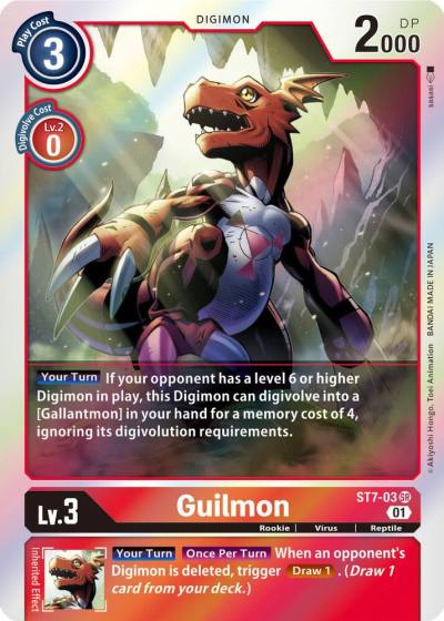 Guilmon ST7-03 SR Starter Deck 07: Gallantmon Digimon card