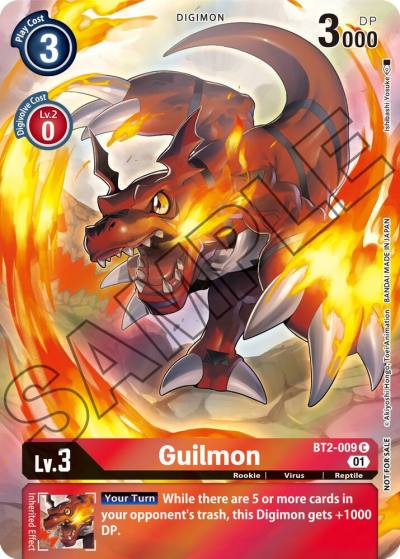 Guilmon Tamers Card Set 1 BT2-009 C Release Special Booster 1.0 Digimon card