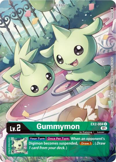 Gummymon Alternate Art EX2-004 U Digital Hazard Digimon card