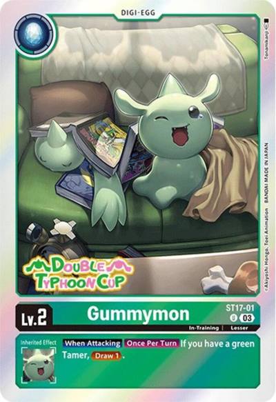 Gummymon ST17-01 U Starter Deck 17: Double Typhoon Advanced Deck Set Pre-Release Cards Digimon card