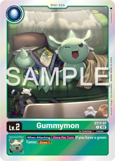 Gummymon ST17-01 U Starter Deck 17: Double Typhoon Advanced Deck Set Digimon card