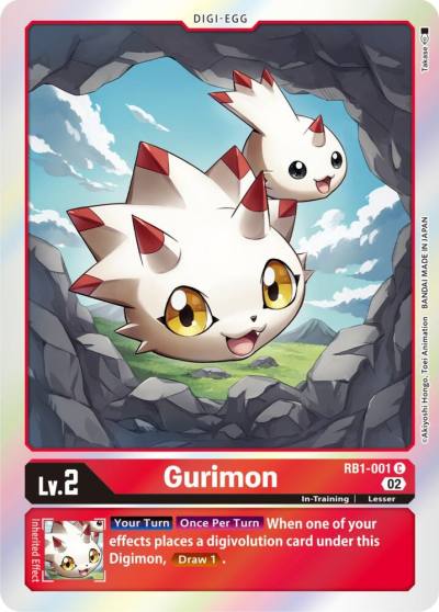 Gurimon RB1-001 C Resurgence Booster Digimon card