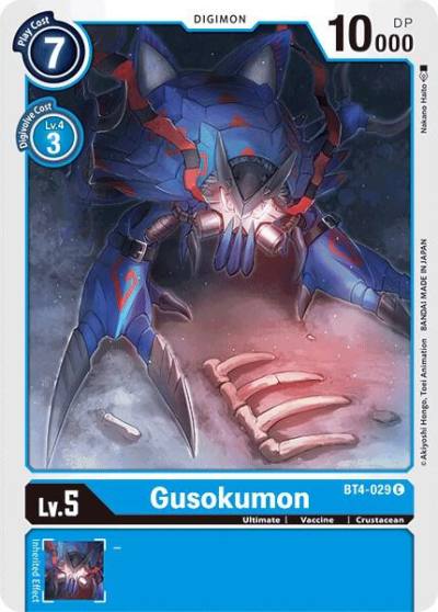 Gusokumon BT4-029 C Great Legend Digimon card